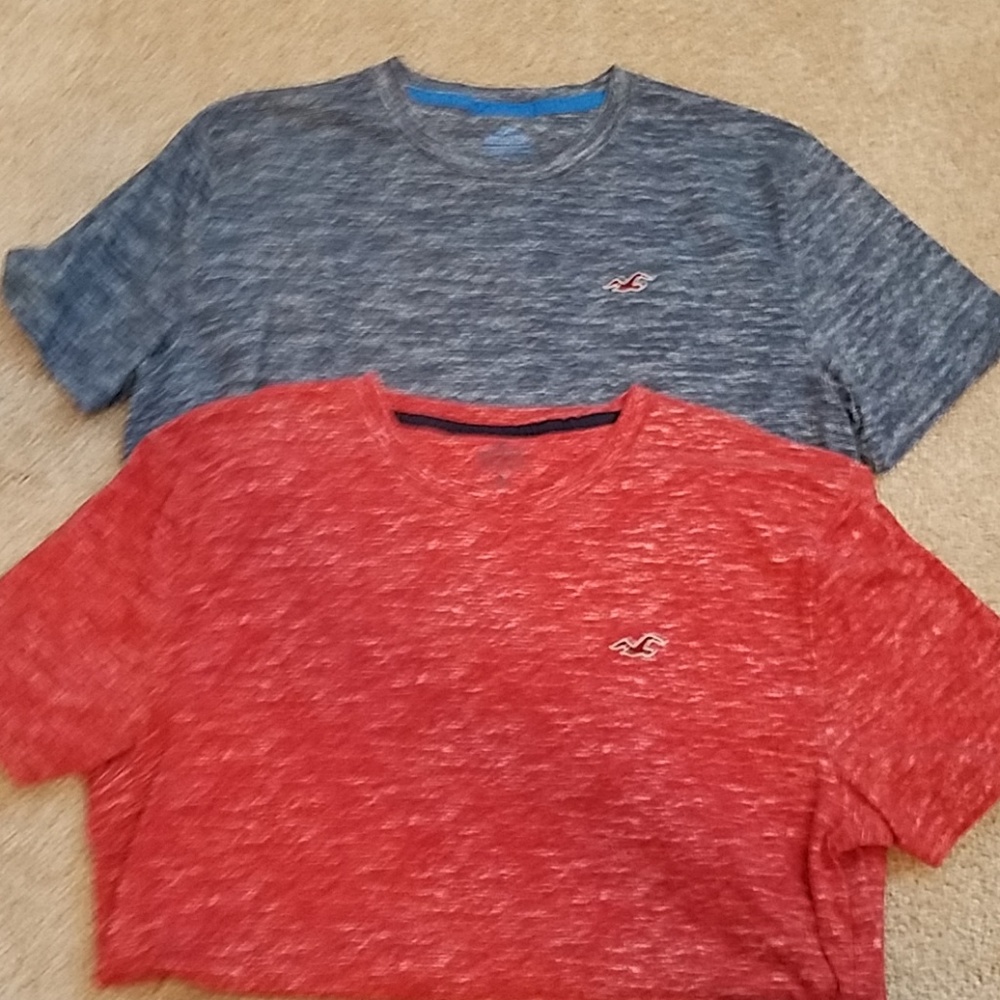 Lot of 2 Med Hollister tees